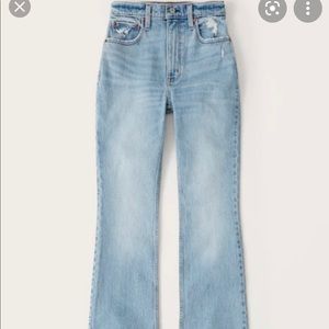 COPY - Abercrombie ultra high rise flare cut off